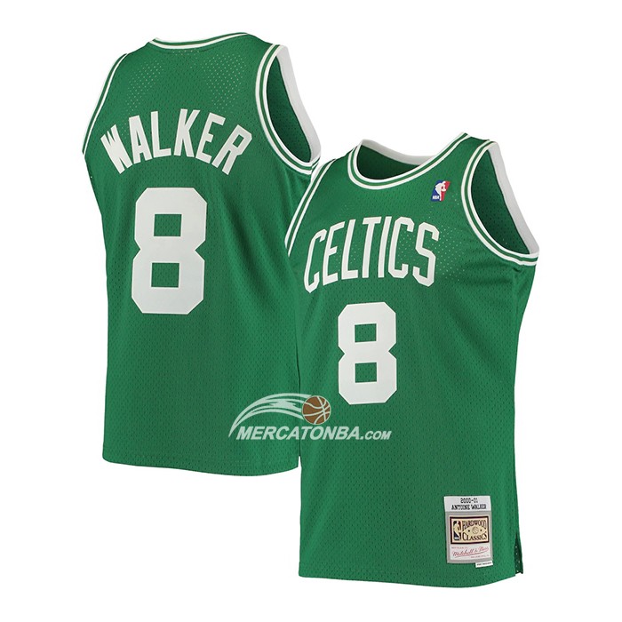 Maglia Boston Celtics Antoine Walker Hardwood Classics 2000-01 Verde